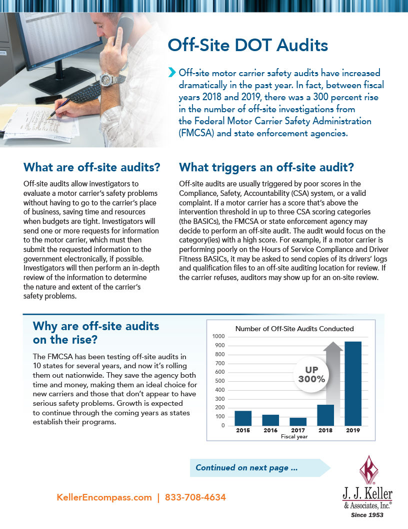 Off-Site Audits Compliance Brief
