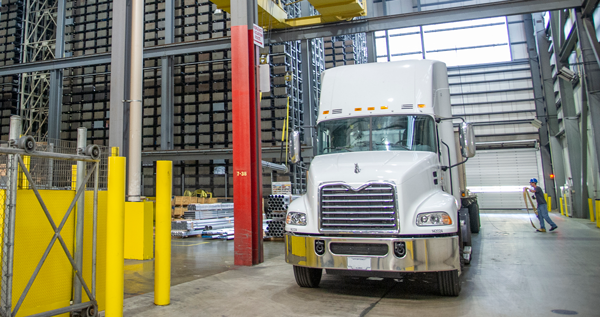 semi inside manufacturing environment