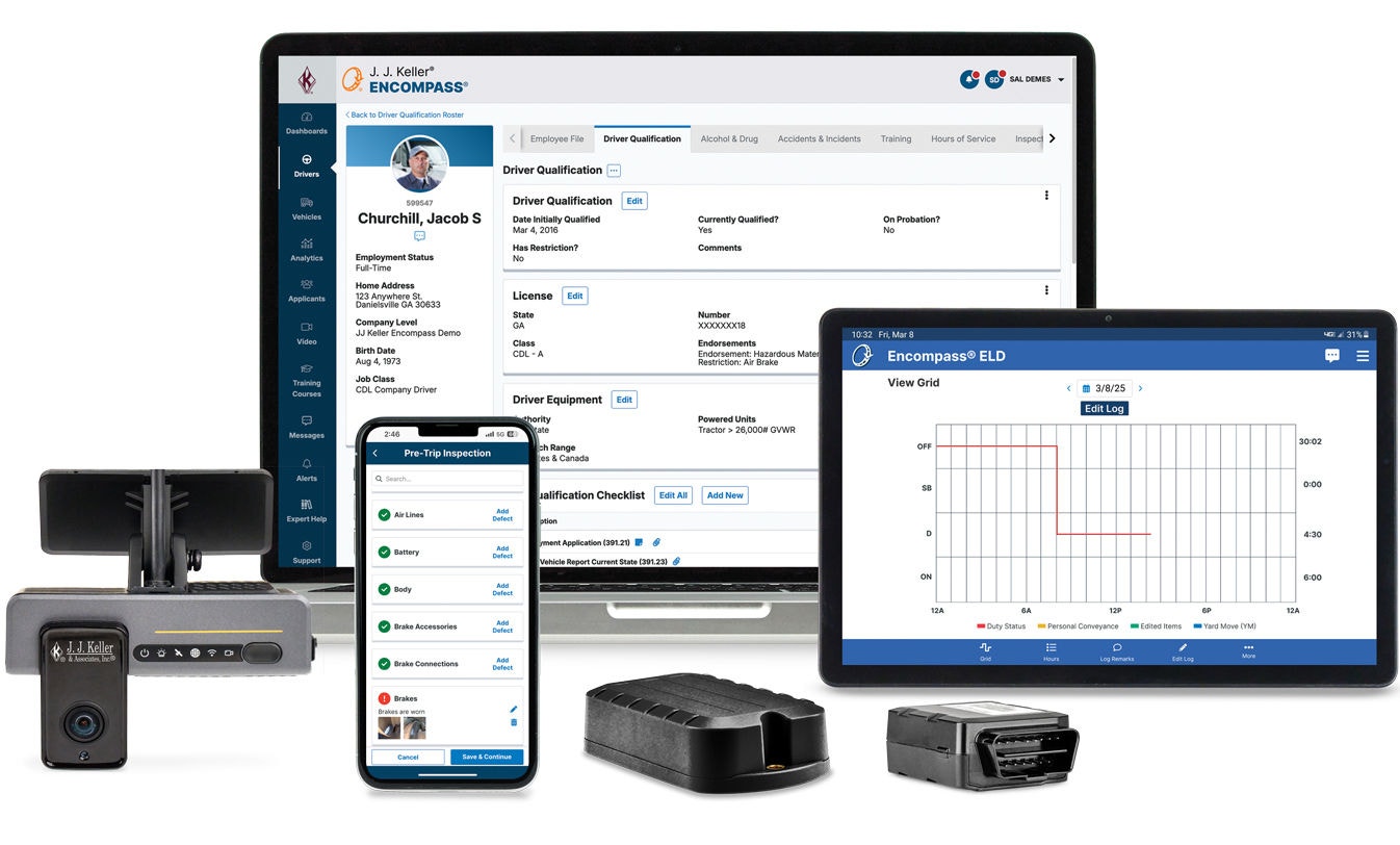 Encompass on laptop and technology devices