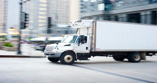 Straight truck in Chicago