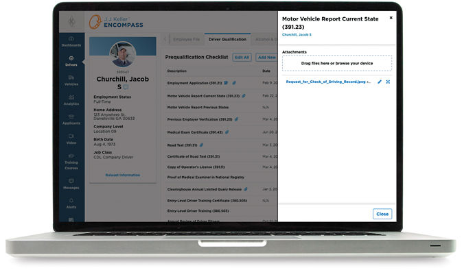 Motor vehicle inspection report