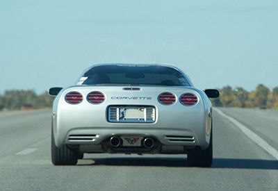 corvette sports car on road