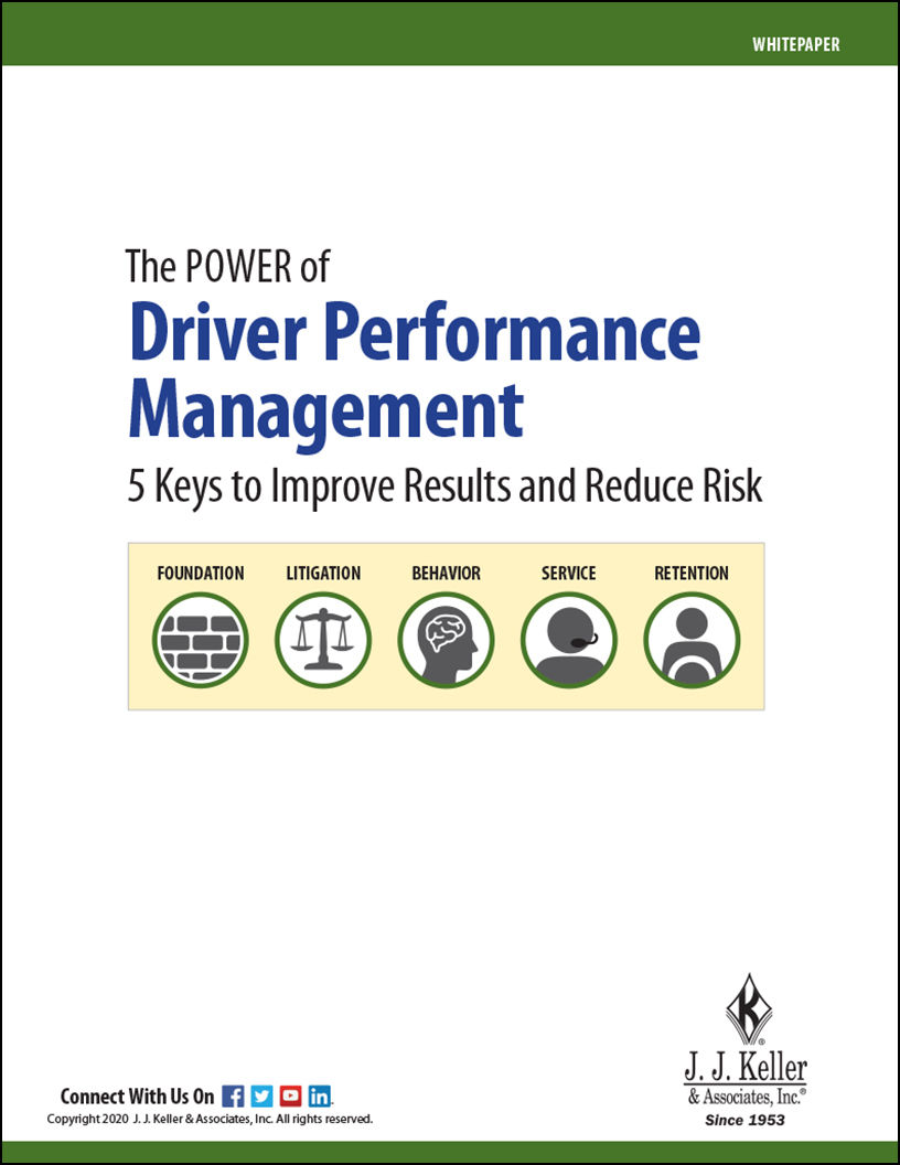 The Power of Driver Performance Management cover
