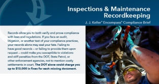 Vehicle inspections and maintenance compliance brief
