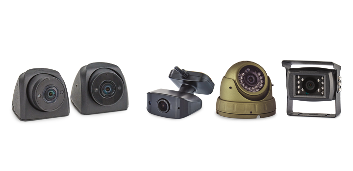 auxiliary cameras: side camera, cargo cams, exterior cam