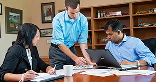 Fleet managers having a meeting