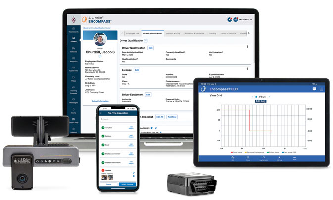 Encompass on laptop and technology devices