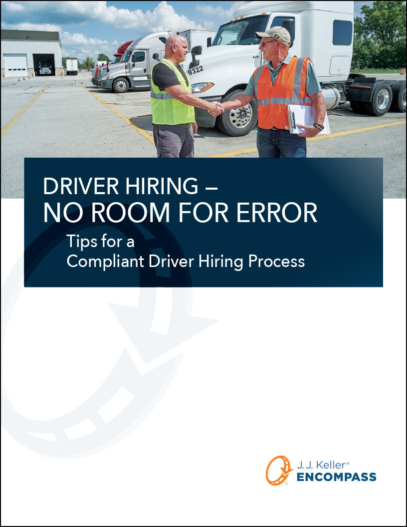 Driver Hiring No Room For Error cover