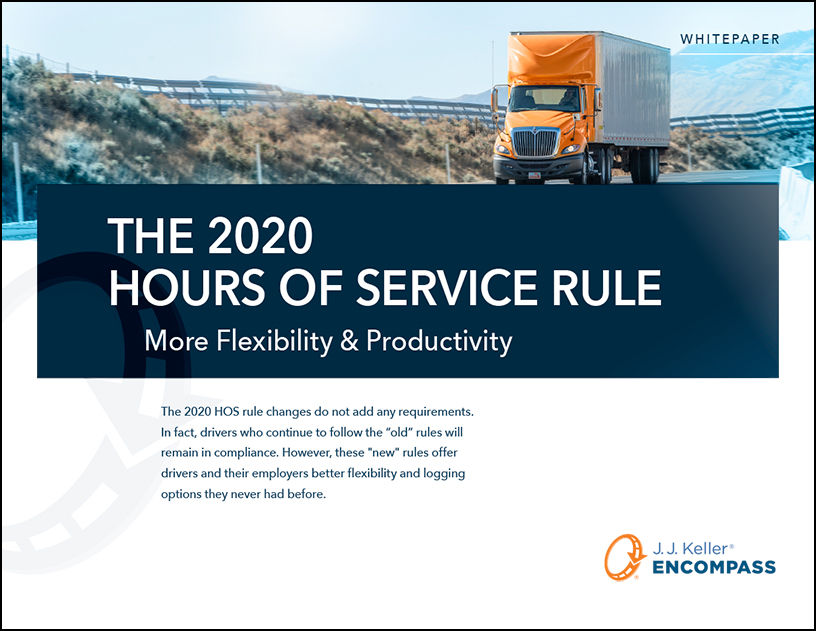 The 2020 Hours of Service Rule cover