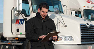 Fleet manager with clipboard